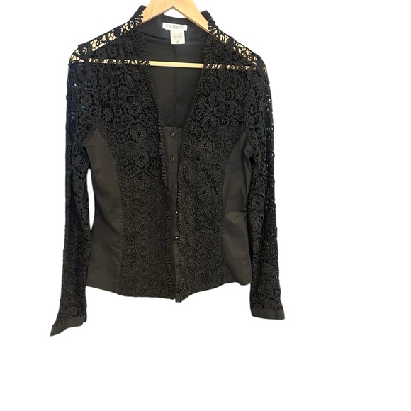 Naracamicie M NWOT Elegant Black Lace Women's blouse - Picture 2 of 15
